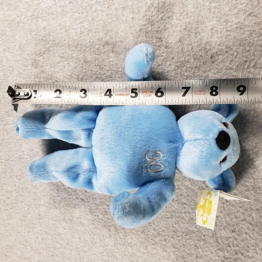Nutrisystem 30 lb Community Bear Plush Blue Milestone‎ Y2K Retro Mascot Stuffed